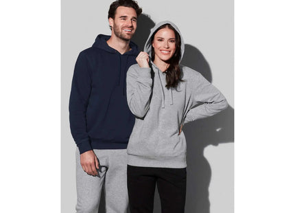 ST5630 - felpa blu e grigia indossata