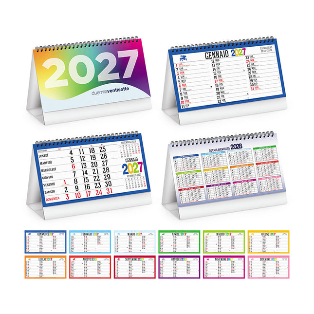 Calendario da tavolo personalizzato 2027 Svedish Table