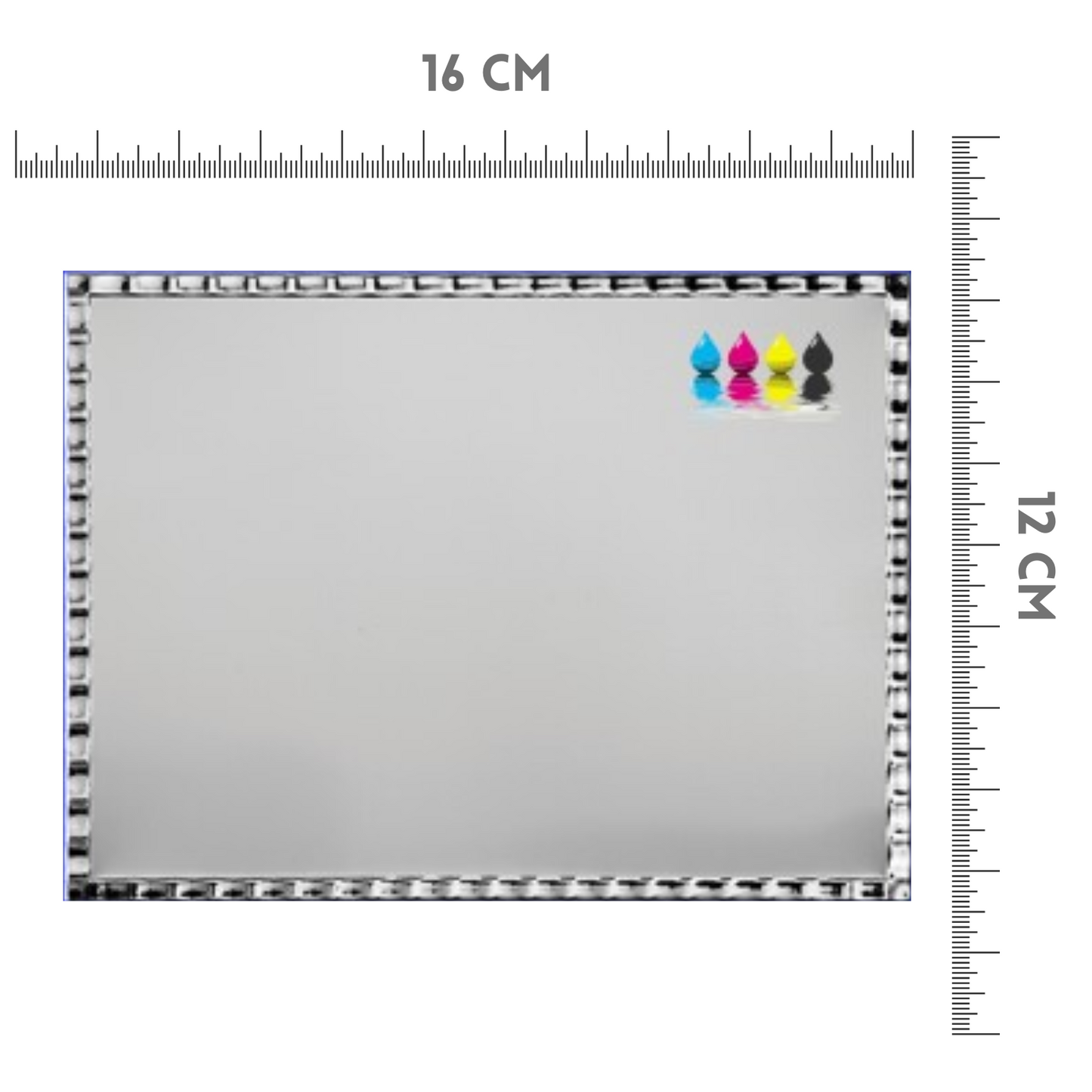 Set targa con cornice 23x23 cm e passepartout | Cod. 21.123
