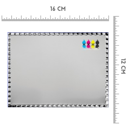 Set targa con cornice 23x23 cm e passepartout | Cod. 21.123