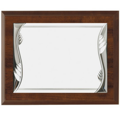 Set targa in metallo con supporto in legno 30,5x22,9 cm | Cod. 19.911