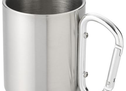 Tazza termica in acciaio inox con moschettone | Cod. Alps