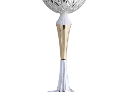 Coppa da 33 cm in metallo con base in marmo | Cod. 13.042S