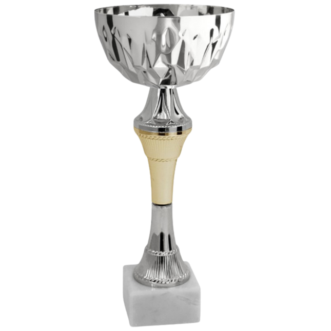 Coppa da 26 cm con tazza in metallo e base in marmo | Cod. 13.591S