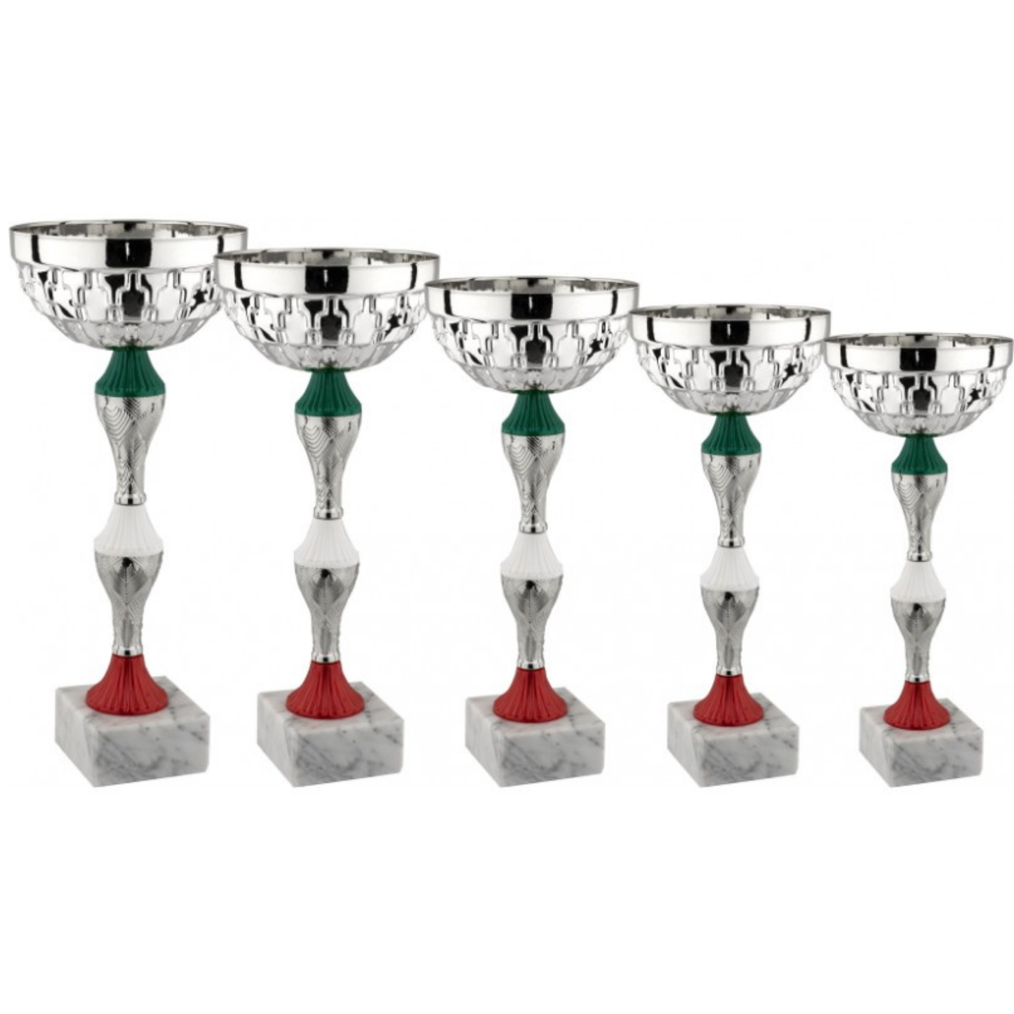 Set di 5 coppe personalizzate 37-34 - 30 - 27 - 24 cm | Cod. 12.949S
