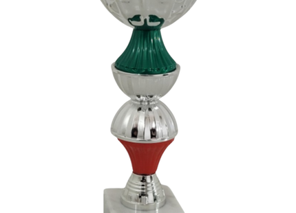 Coppa da 20 cm in metallo con base in marmo | Cod. 13.412S