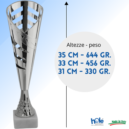 Coppa da 31 cm in ABS con base in marmo | Cod. 13.193S