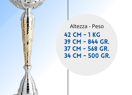 Coppa da 39 cm base in marmo | Cod. 10.032S