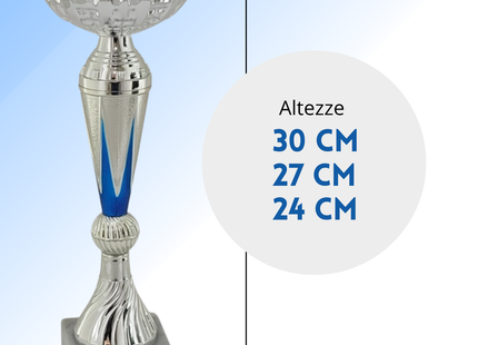 Tris di premiazioni 30 - 27 - 24 cm | Cod. 13.439