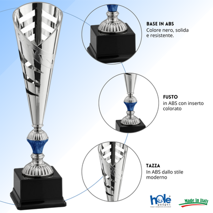 Coppa da 40 cm in ABS con base nera | Cod. 12.912S