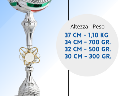 Set 4 coppe personalizzate 37 - 34 - 32 - 30 cm | Cod. 11.029