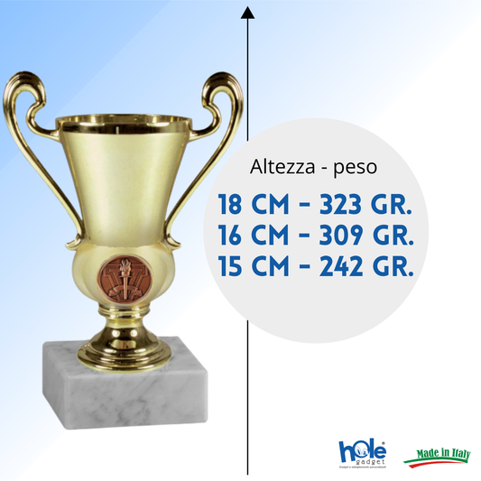 Tris di premiazioni 18 - 16 - 15 cm | Cod. 13.309