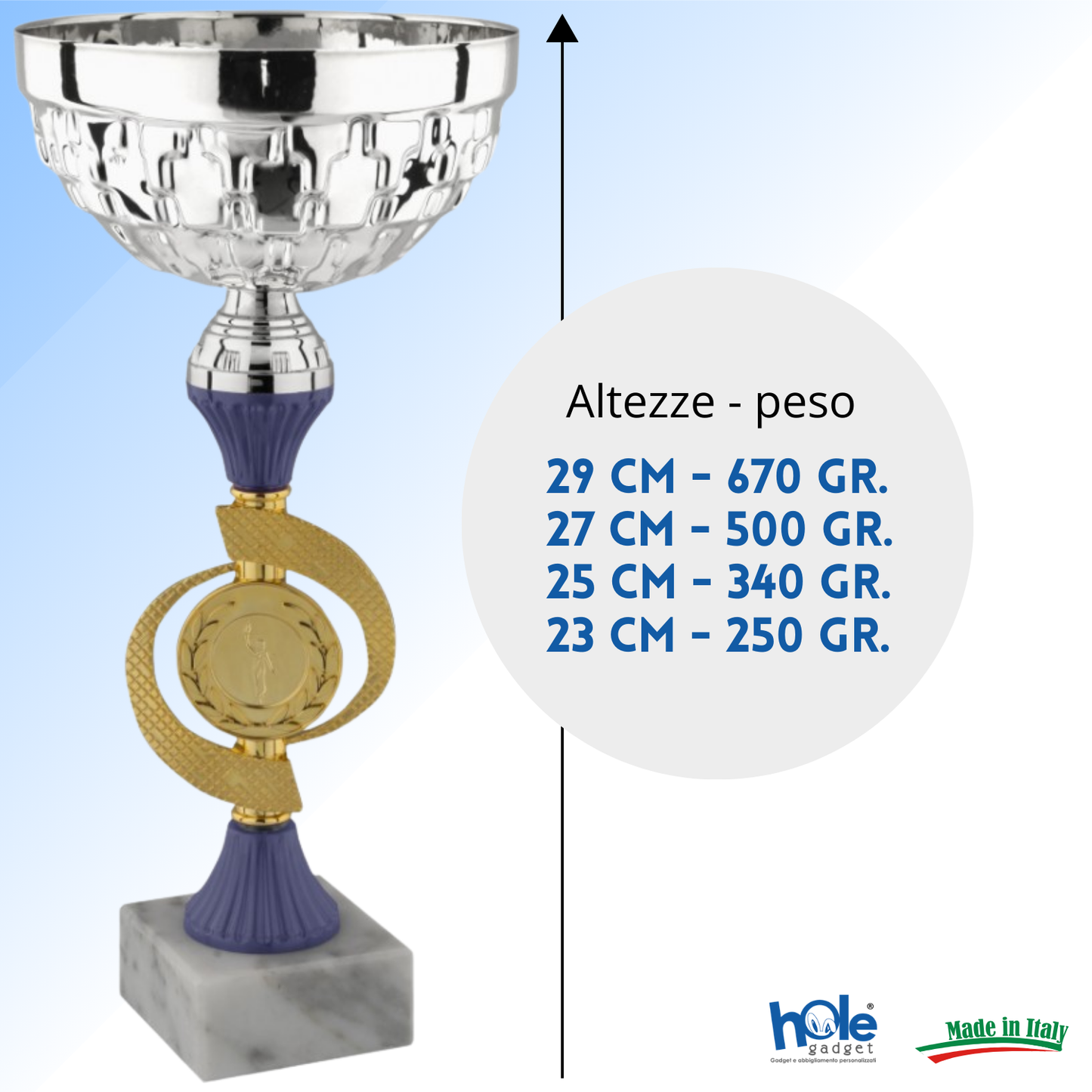 Set 4 Coppe da 29 - 27 - 25 - 23 cm | Cod. 13.559S