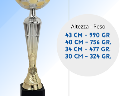 Coppa da 40 cm base nera | Cod. 10.062