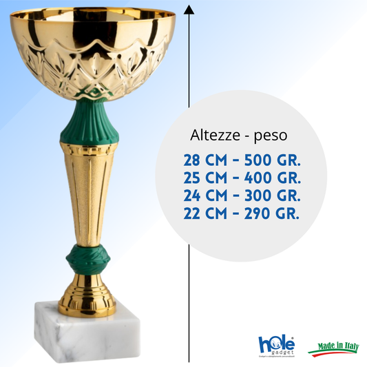 Set di 4 premiazioni 28 - 25 - 24 - 22 cm | Cod. 13.589G