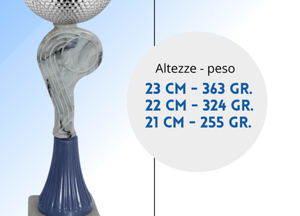 Tris di premiazioni 23 - 22 - 21 cm | Cod. 13.469S