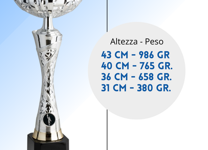 Coppa da 31 cm base nera | Cod. 10.074