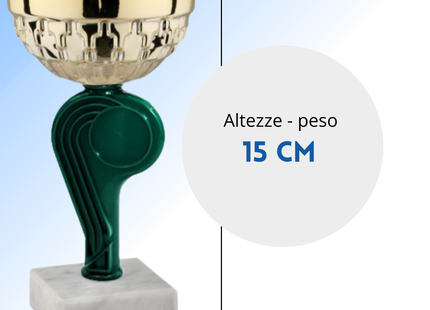 Tris di premiazioni 15 cm a 3 colorazioni | Cod. 13.569