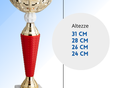 Set 4 Coppe da 31 - 28 - 26 - 24 cm | Cod. 13.409G