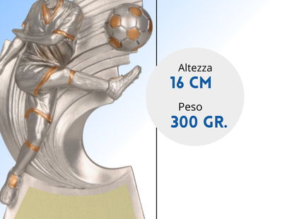 Premio calcistico personalizzato 16 cm | Cod. 14.523B