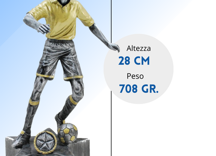 Premio calcistico personalizzato 28 cm | Cod. 14.530