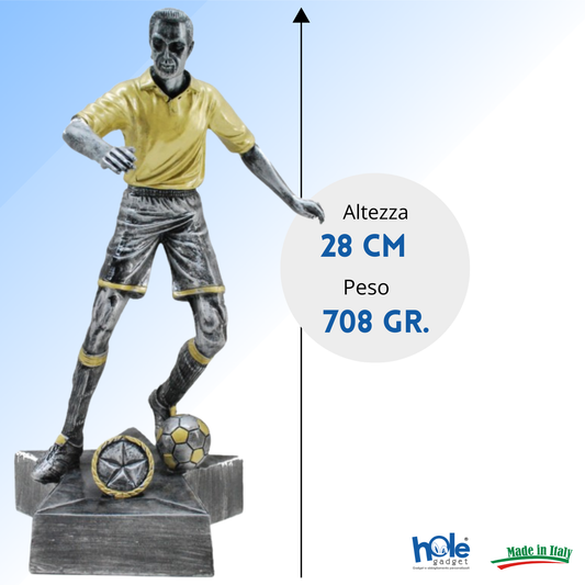 Premio calcistico personalizzato 28 cm | Cod. 14.530
