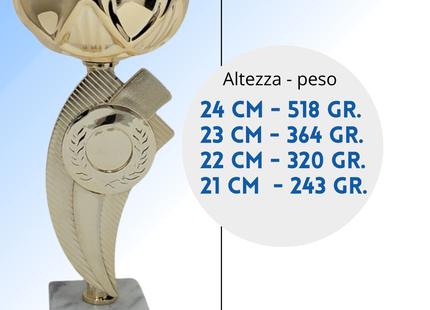 Set 4 Coppe da 24 - 23 - 22 - 21 cm | Cod. 13.219G