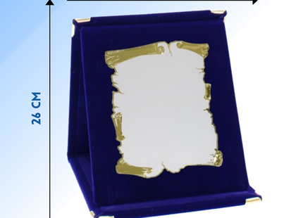 Targa personalizzata con astuccio 21x26 cm | Cod. 19.17.21B