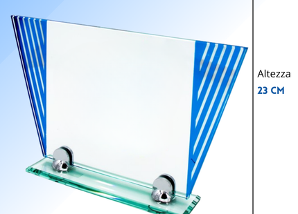Trofeo in cristallo personalizzato 38x28 | Cod. 25.627C