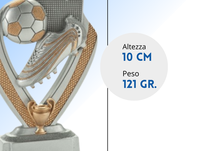 Premio calcistico da 10 cm personalizzato | Cod. 14.489
