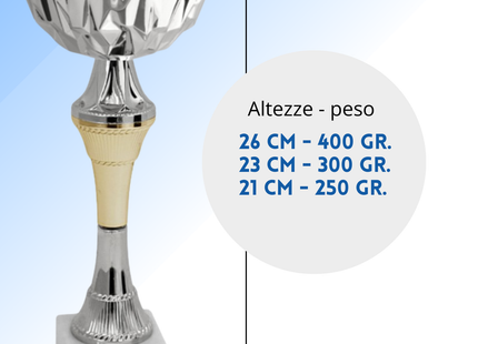 Tris di premiazioni 26 - 23 - 21 cm | Cod. 13.599S