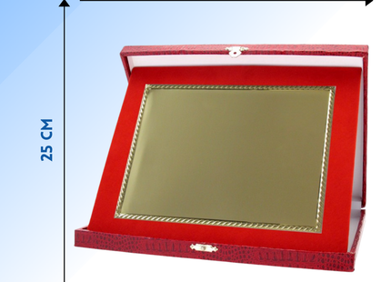 Targa personalizzata con astuccio 31x25 cm | Cod. 19.17.31C