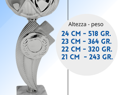 Set 4 Coppe da 24 - 23 - 22 - 21 cm | Cod. 13.219S