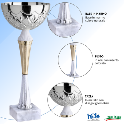 Set di 5 coppe personalizzate 35 - 33 - 3 - 27 - 25 cm | Cod. 13.049S