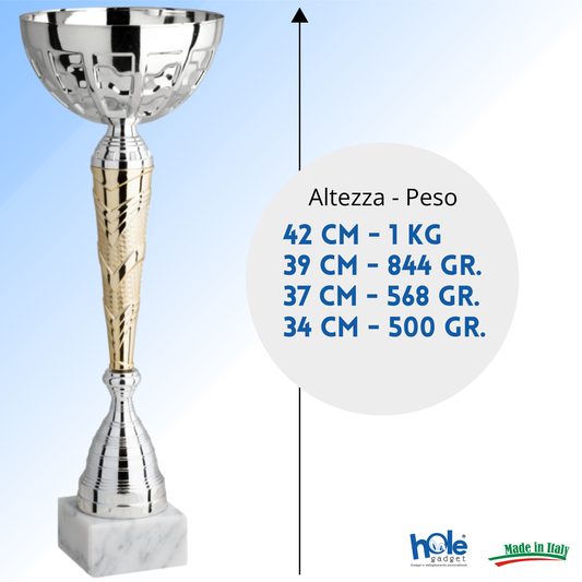 Coppa da 37 cm base in marmo | Cod. 10.033S