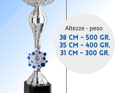 Coppa da 38 cm in ABS con base nera | Cod. 12.291