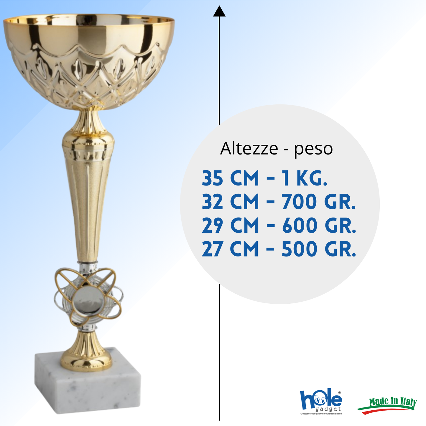 Set 4 Coppe da 35 - 32 - 29 - 27 cm | Cod. 13.059G