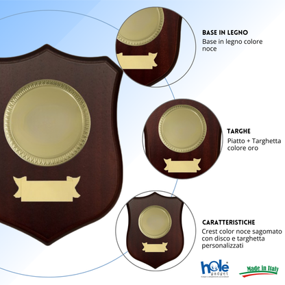 Crest in legno personalizzato | Cod. 25.625B