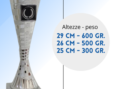 Coppa da 25 cm in ABS con base in marmo | Cod. 12.313