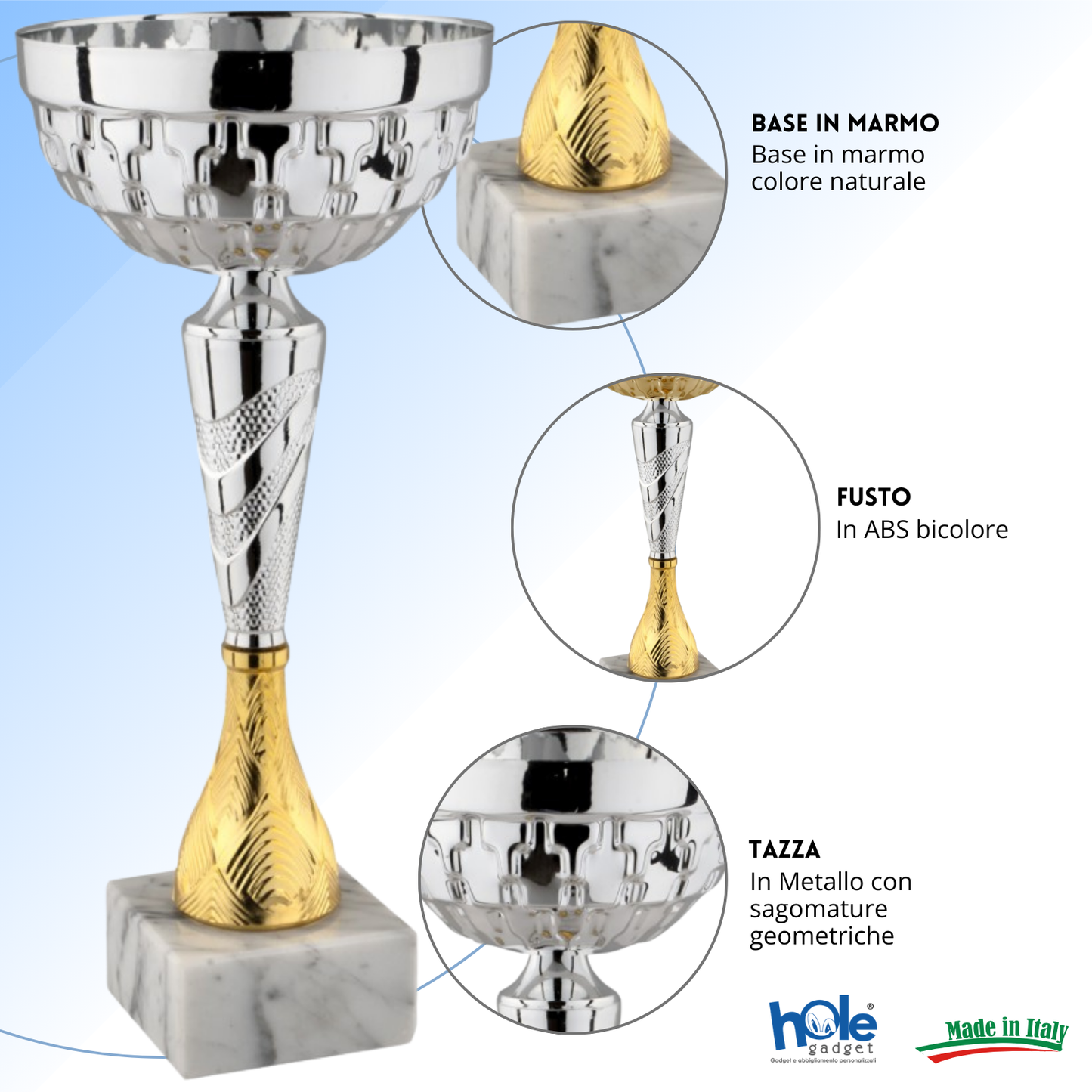 Set 4 Coppe da 32 - 30 - 27 - 24 cm | Cod. 13.549S