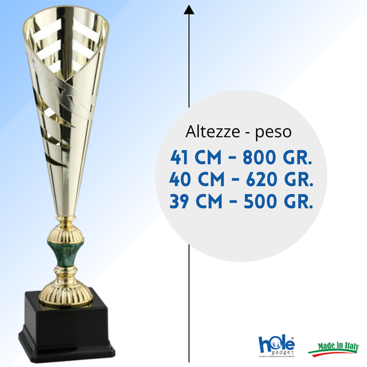 Tris di premiazioni economiche 41 - 40 - 39 cm | Cod. 12.919G