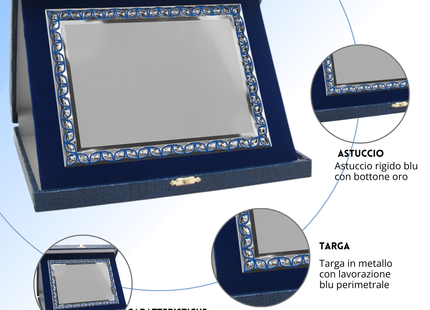 Targa personalizzata con astuccio 31x25 cm | Cod. 19.17.31A