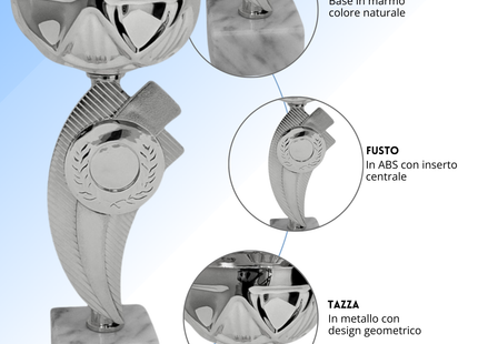 Set 4 Coppe da 24 - 23 - 22 - 21 cm | Cod. 13.219S