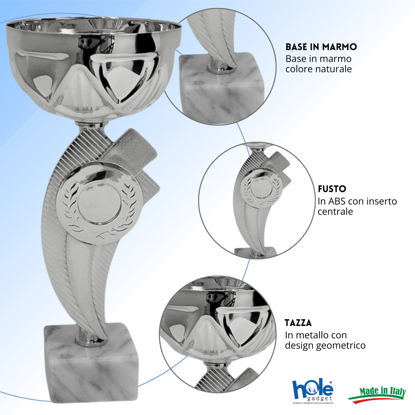 Set 4 Coppe da 24 - 23 - 22 - 21 cm | Cod. 13.219S
