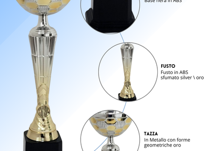 Coppa da 40 cm base nera | Cod. 10.062