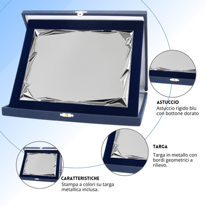 Targa personalizzata con astuccio 23x19 cm | Cod. 19.76.23