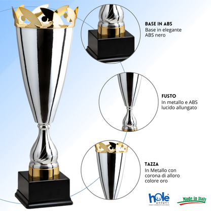 Tris di trofei personalizzati 69 - 62 - 55 cm | Cod. 1.019