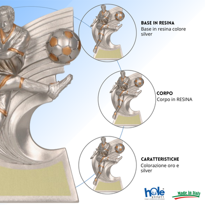 Premio calcistico personalizzato 16 cm | Cod. 14.523B