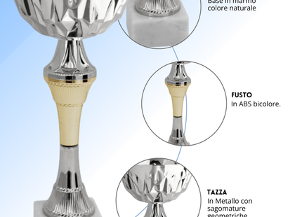 Tris di premiazioni 26 - 23 - 21 cm | Cod. 13.599S