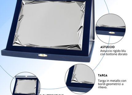 Targa personalizzata con astuccio 26x21 cm | Cod. 19.76.26